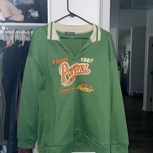 SHEIN “PROMA” sweater. It’s really cute, cleaning out closet. Sold out on SHEIN.